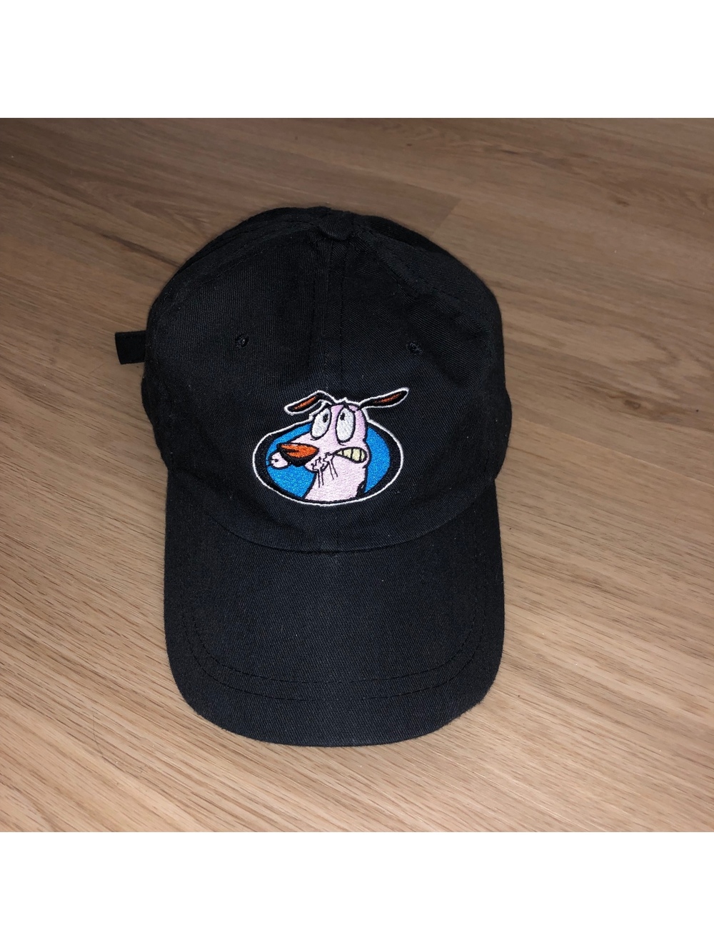 VINTAGE CARTOON NETWORK COURAGE THE COWARDLY DOG HAT 2000 ADJUSTABLE GRAIL RARE